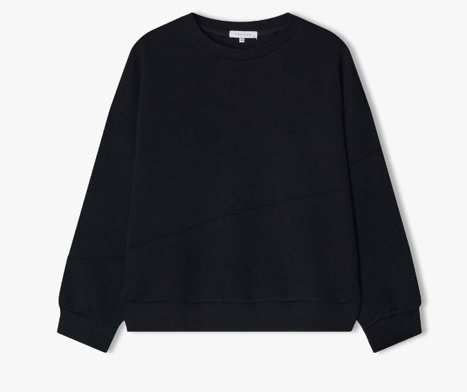 [롯데백화점] 리버클래시 24F/W 블랙 컷 아웃 라인 스웨트 셔츠 LKF41405