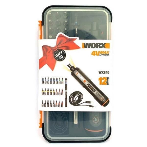 Worx WX240 무선 드라이버(26개 드릴 비트 세트 포함) 전기