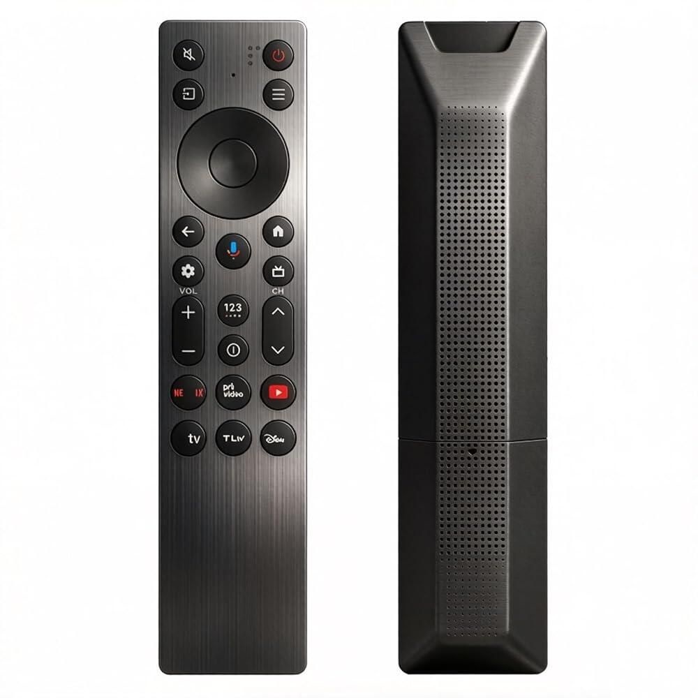 Avtbeisty [해외] RC923A FMB1 음성 리모컨 교체 T-CL 2025 4K OLED 스마트 TV 98QM6K 55QM7K 50QM6K 65QM7K 75QM7K 85QM7K 98QM7K 55QM6K 65QM6K 75QM6K 85QM6K 85QM6K