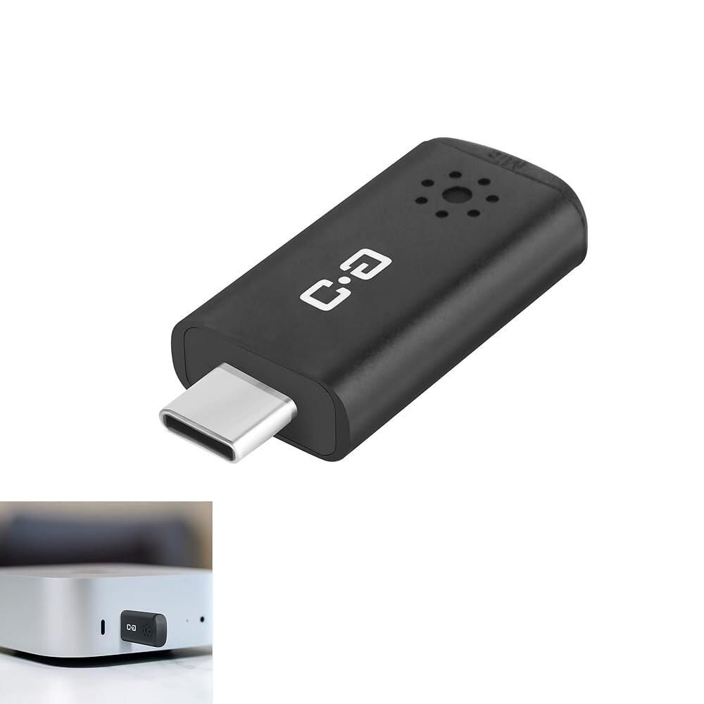 DUNGZDUZ [해외] DUNGZDUZ 맥 미니 M4/M4 프로 및 맥북 호환용 USB C 마이크 | 플러그 앤 플레이 콘덴서 마이크, 컴팩트 휴대용, 직장 공