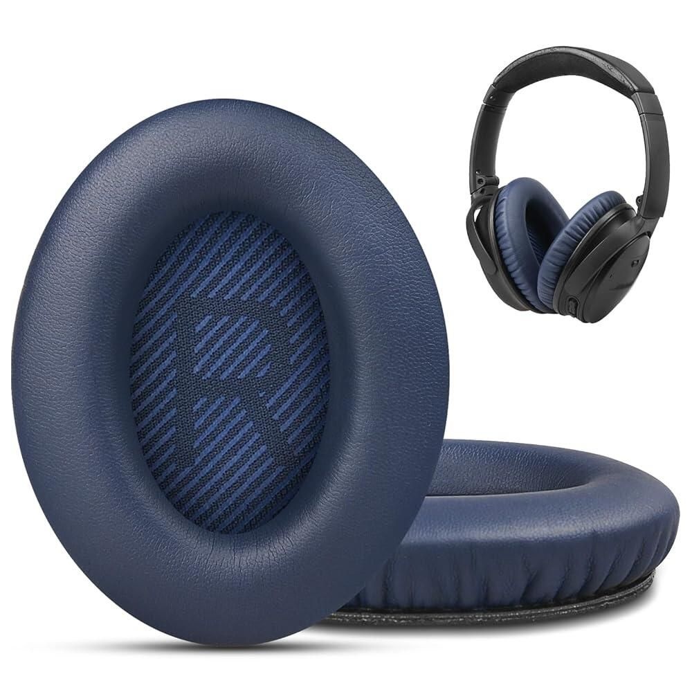 [해외] GEVO 프리미엄 교체용 이어 패드, Bose QC35 및 QC35ii 헤드폰용, 편안한 적응형 메모리 폼 뛰어난 내구성, QuietComfort 35 3