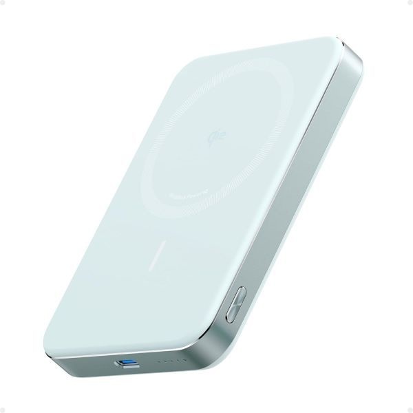 [해외] Anker 앤커 MagGo 파워 뱅크 초슬림 10000mAh 마그네틱 배터리 팩 Qi2 15W 초고속 맥세이프 호환 휴대용 충전기 인체공학