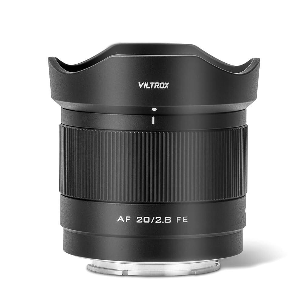 [해외] VILTROX 20mm F2.8 FE 풀 프레임 렌즈, 소니 E 마운트 카메라 ZV-E1 ZV-E10 FX30 A7III A7RV A7IV A7C A7CR A7CII A6400 A6100 A6000용 광각