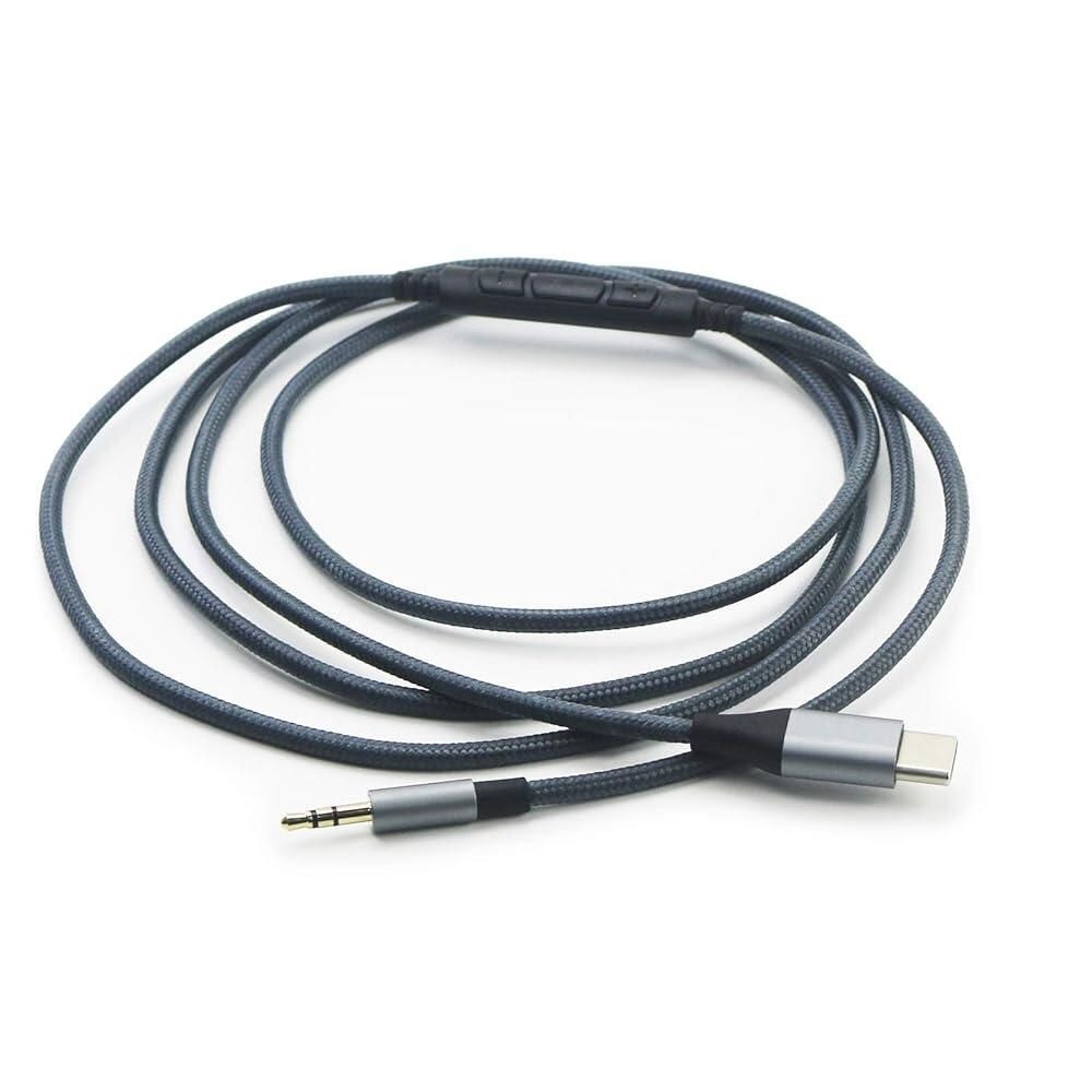 [해외] NewFantasia 타입 C USB to 2.5mm 오디오 케이블, JBL Tune 760NC 770NC 720BT 510BT Live 660NC E65BTNC 헤드폰과 호환, 아이폰 호환 17/
