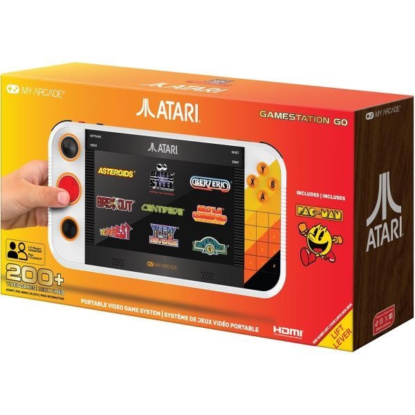 My Arcade [해외] 마이 아케이드 아타리 게임스테이션 고: 충전식 배터리 팩맨 아타리: 리차지드 볼스 오브 스틸 등 200개 이상의 레