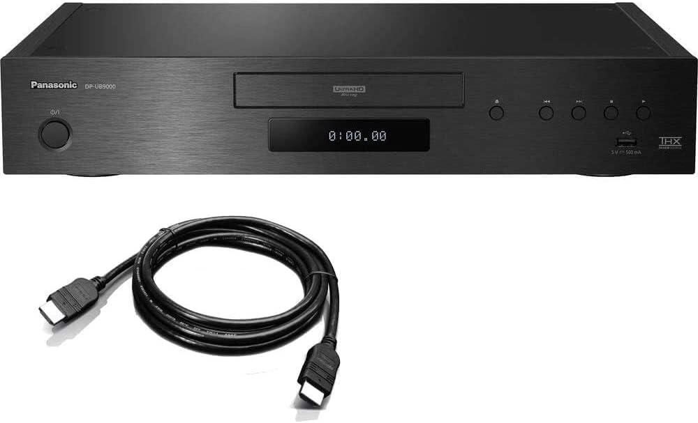 [해외] DP-UB9000P-K 지역 코드 프리 4K 울트라 HD 블루레이 플레이어 OREI 포함 - UHD WiFi PAL/NTSC 110V 전용 미국 전압