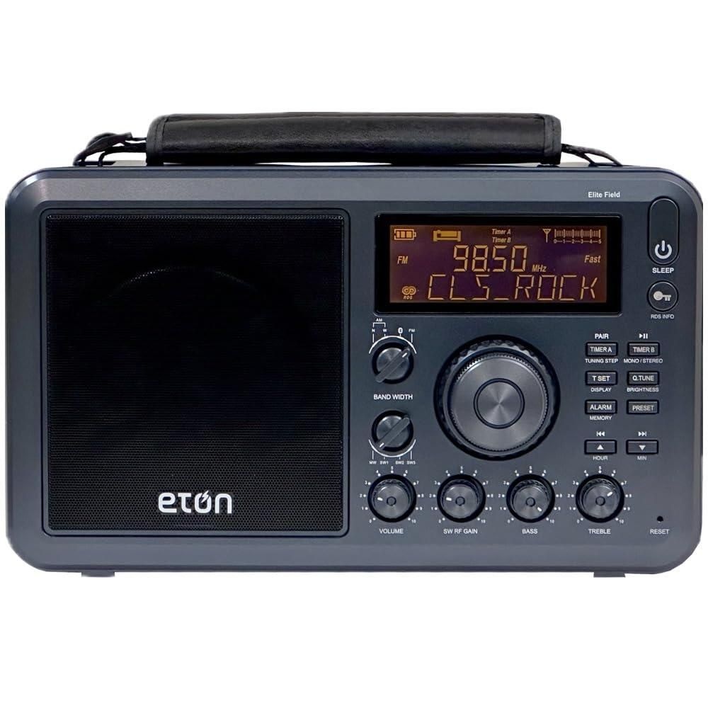 Eton [해외] Eton AM/FM, 단파, RDS, 블루투스, 디지털 튜닝, 트레블/베이스 컨트롤, 50개의 메모리 스테이션, 외부 안테나, 풍부한 L