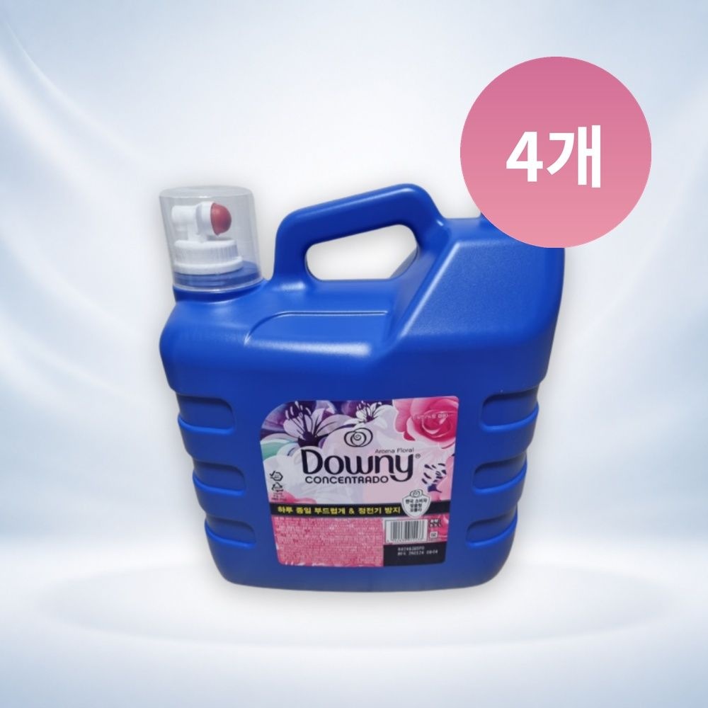 다우니 대용량 아로마 플로럴 고농축 섬유유연제 본품 8.5L 4개