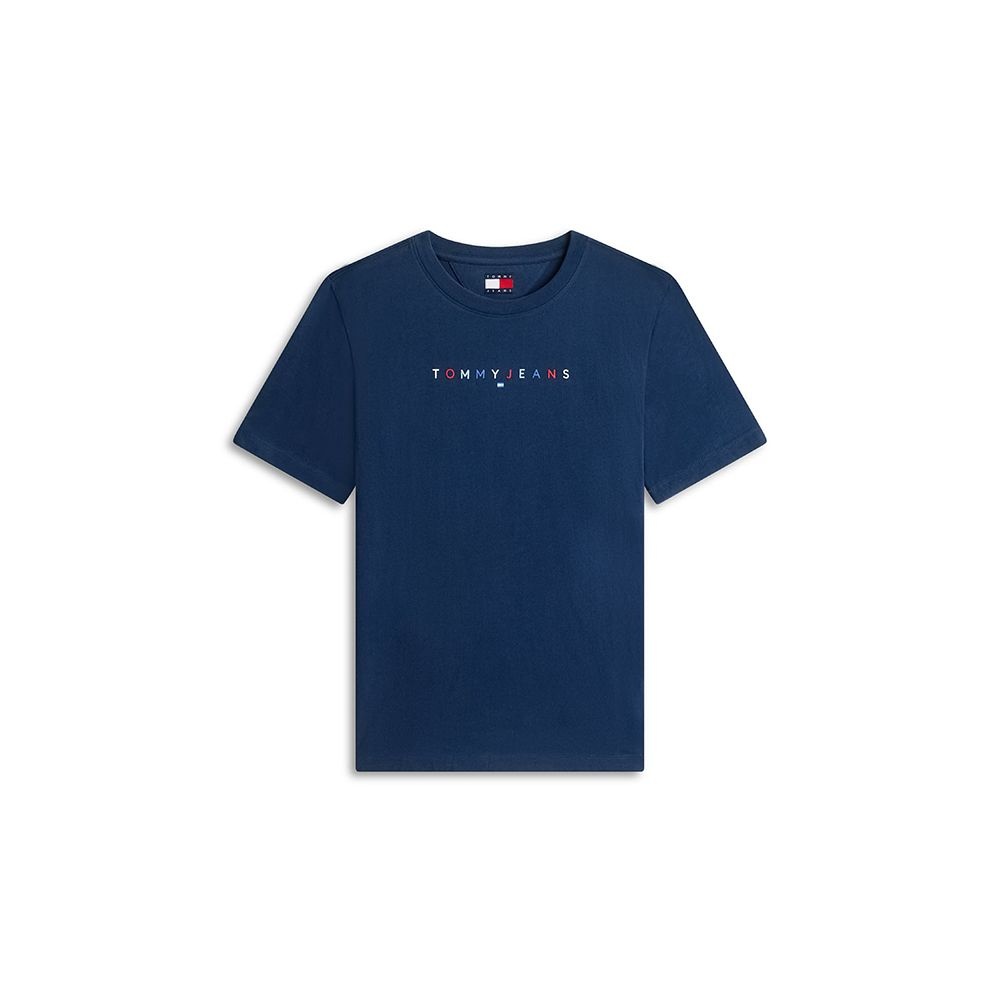 TOMMY JEANS 타미진스 컬러 리니어 로고 티셔츠 T32G1TTO54TWT1C1G