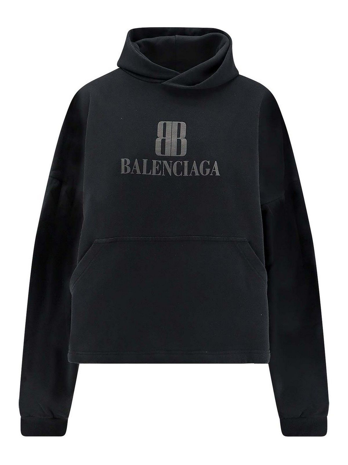 발렌시아가 Conti Balenciaga Felpa Cropped In Cotone 818433TSVO31083