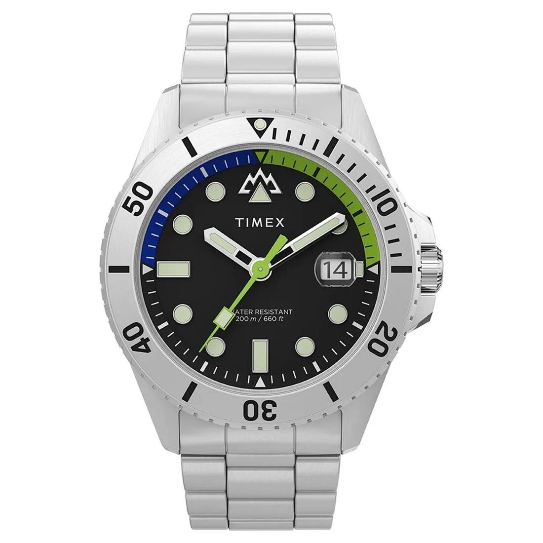 [해외] 타이맥스 익스페디션 노스 오션 스테인리스 스틸 사파이어 200m 42mm 시계 TW2W41900 691371