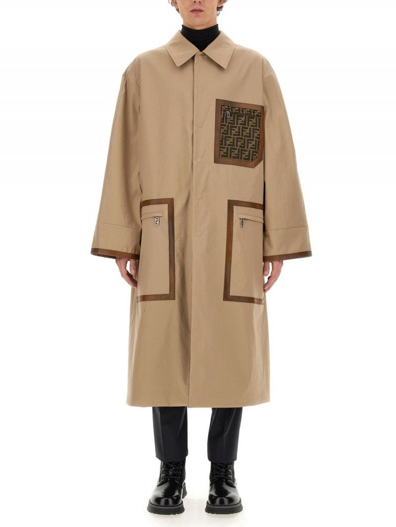펜디 23FW Fendi FABRIC 트렌치 코트 FF0741APNGF1M2L