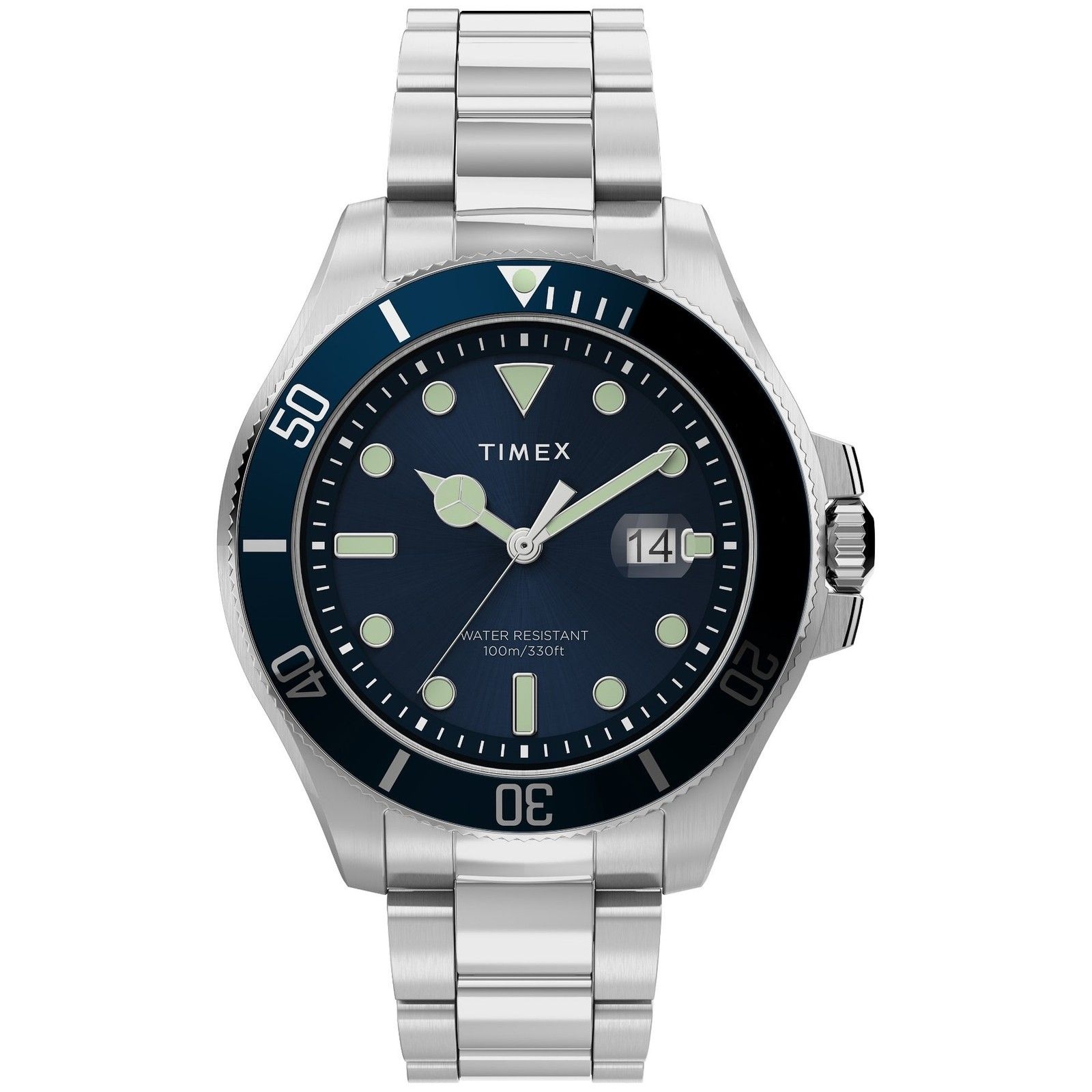 [해외] 남성용 손목시계 타이맥스 타이멕스 Timex HARBORSIDE TW2U41900 스테인리스 스틸 블루 675971