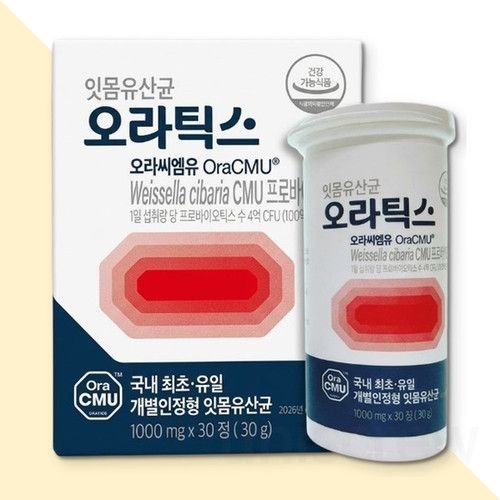 오라틱스 잇몸유산균 치아 구강 건강 30정