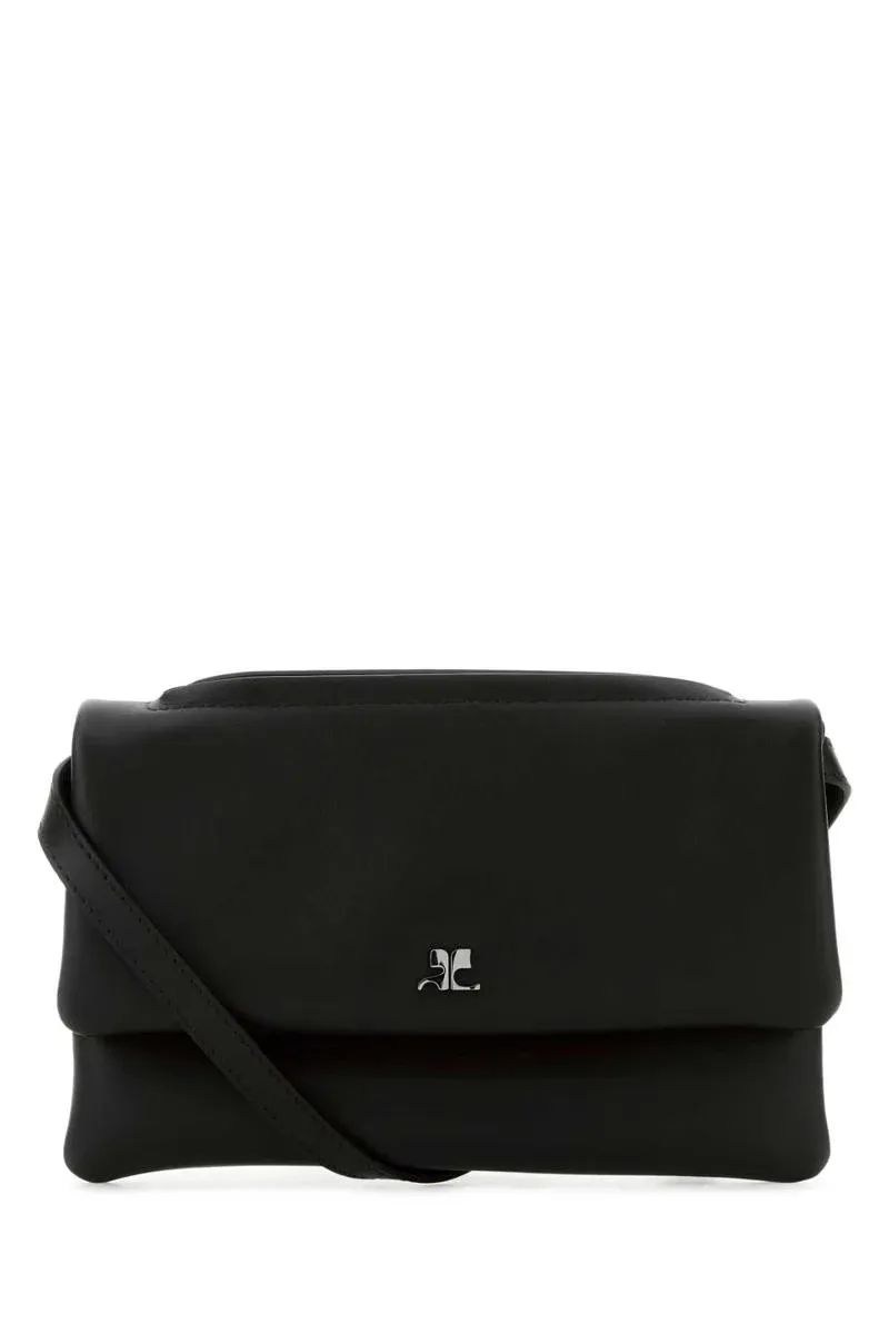 꾸레쥬 25FW COURREGES 블랙 레더 숄더 백 425GSA201CR00279999