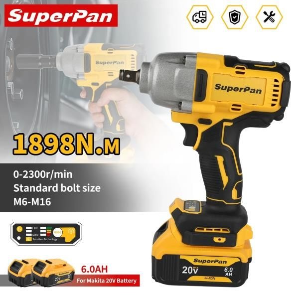 SuperP DCF900 무선 렌치 3200i/m 임팩트 자동차 수리