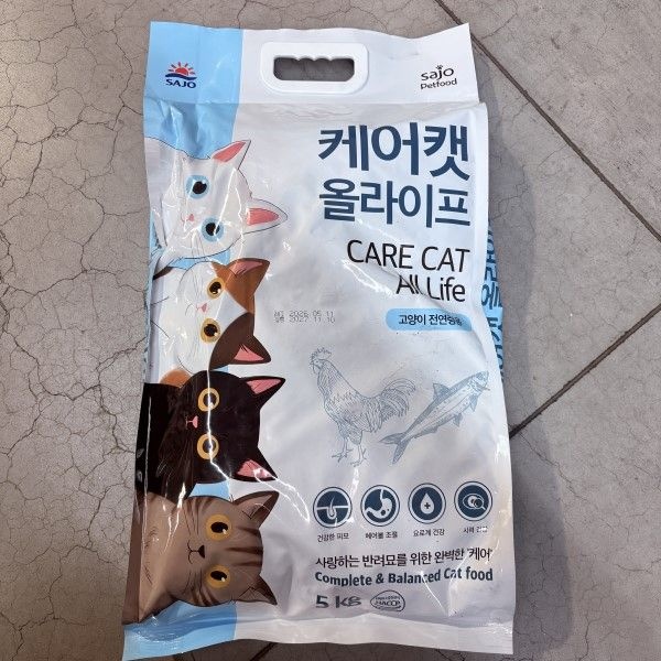 케어캣 올라이프 전연령 고양이 사료 5kg