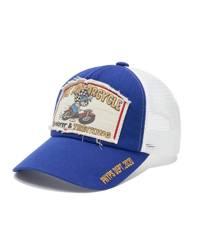 PHYPS MOTORCYCLE <매장정품> 핍스 모터사이클 Riding Bear Mesh Ball Cap Blue HFX2CA303ABL 316858