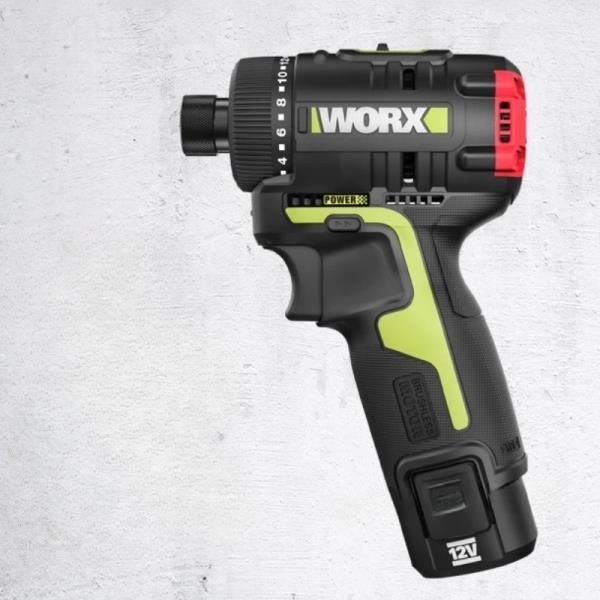 WORX 12V 브러시리스 드라이버 전기 기계 드릴 WU129 리튬
