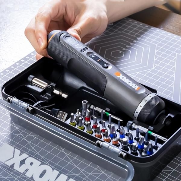 전기 스크루 드라이버 세트 Worx 4V WX242 스마트 무선 USB