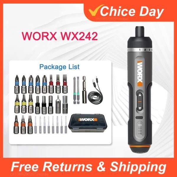 Worx 4V 미니 전동 드라이버 세트 WX242 스마트 무선 USB