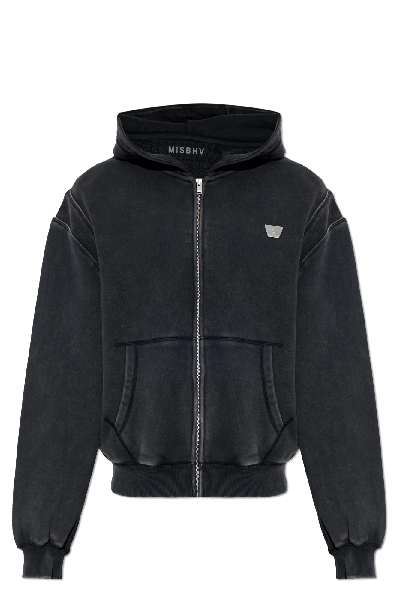 미스비헤이브 26SS MISBHV 집-업 후디 260U2250WASHEDBLACK