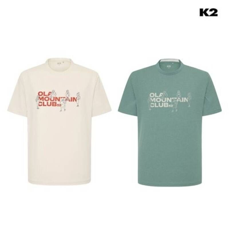 K2 K2 남여공용 OLA 그래픽 반팔 라운드 KMM26239 KMM26239-IBON 112618