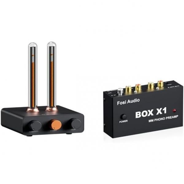 [해외] Fosi Audio 포시오디오 Box X1 포노 프리앰프는 MM 턴테이블용 미니 스테레오 오디오 하이파이 포노그래프 음악 시각