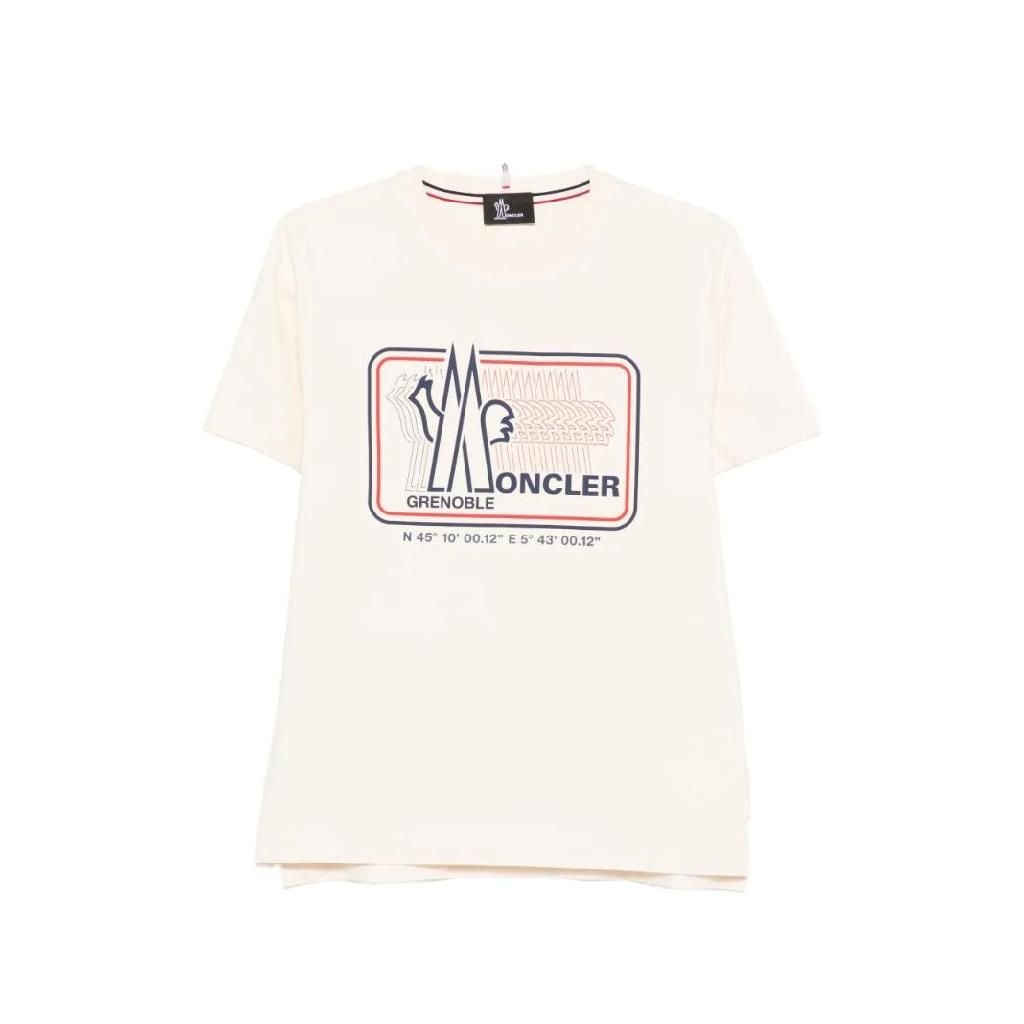 몽클레어 그레노블 몽클레르 그레노블 몽클레어 그레노블 로고 프린트 티셔츠 L10978C000098790F TP450944079