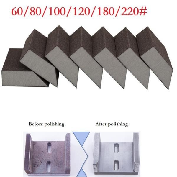 1pc 60-220Grit 샌딩 스폰지 블록 벽 연삭 샌드 목공 가구