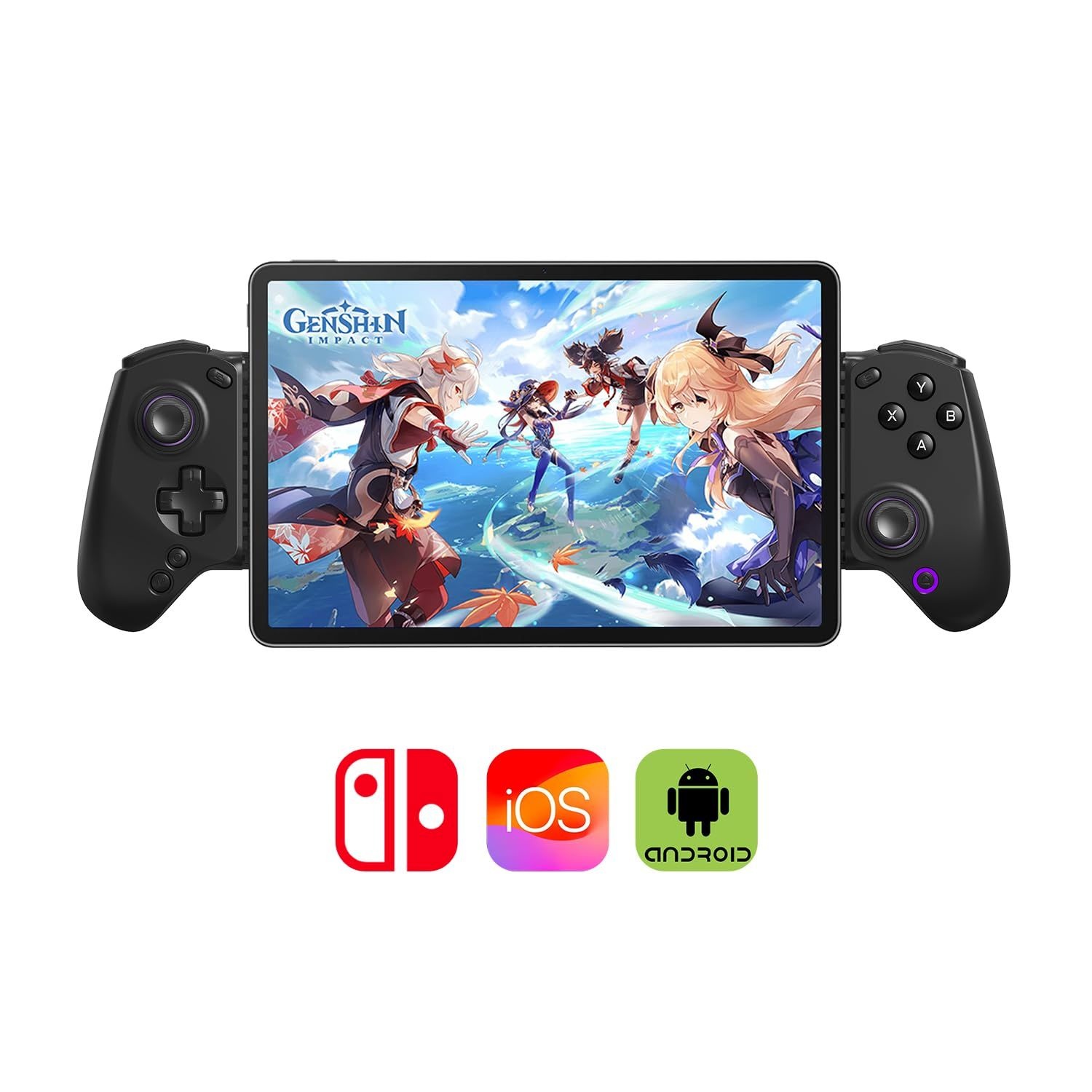 [해외] abxylute S8 블루투스 5.3 게임 컨트롤러 유선연결 iPhone iPad Android PC Switch1&2 호환 게임패드 1000mAh 6축 자이로 드리프트