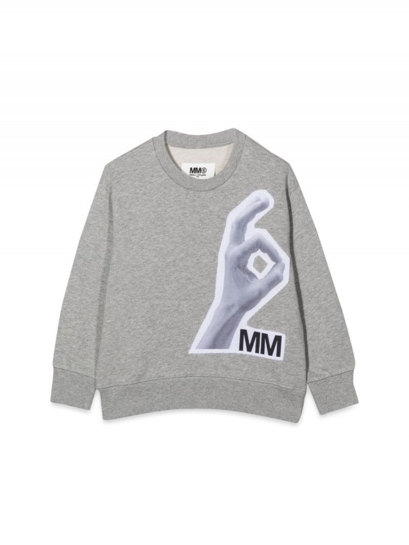 MM6 메종 마르지엘라 22FW 메종마르지엘라 MM OK 크루넥 스웨트 셔츠 M60238TMM023M6910