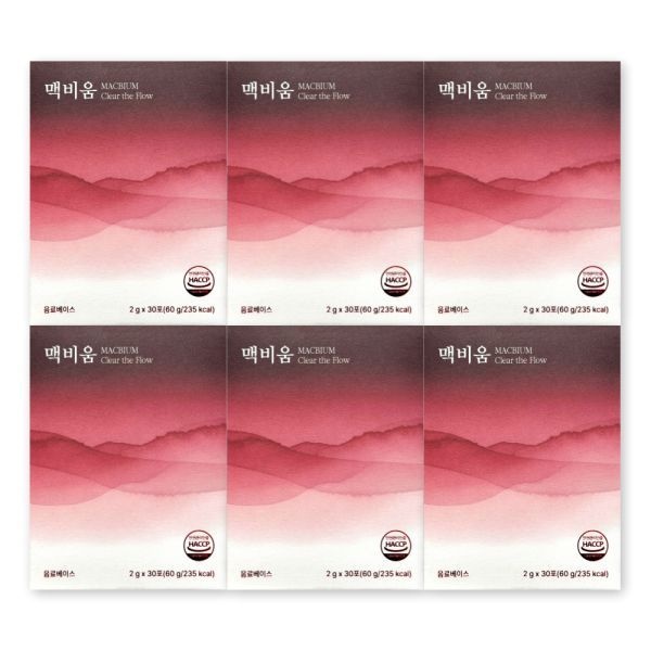 맥비움 2g X 30포 6박스 경성건강원 나토균 홍국 항산화 영양제