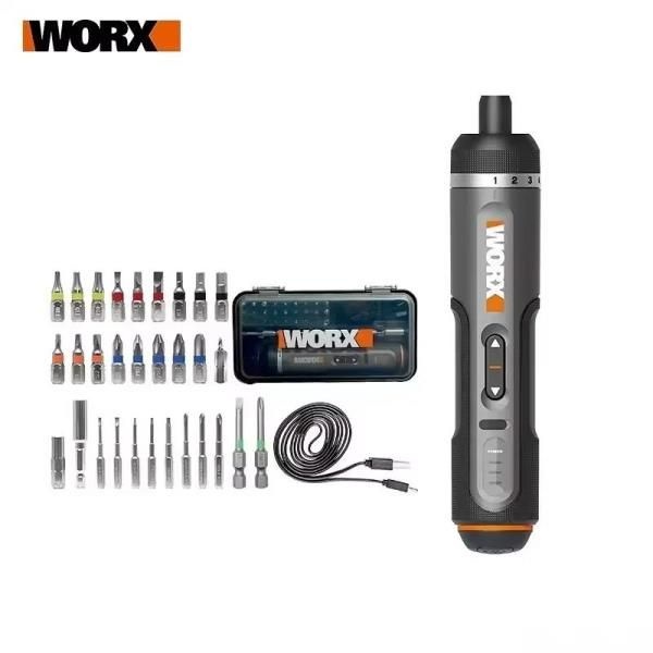 WORX 4V 미니 전기 드라이버 세트 WX242 스마트 무선 USB