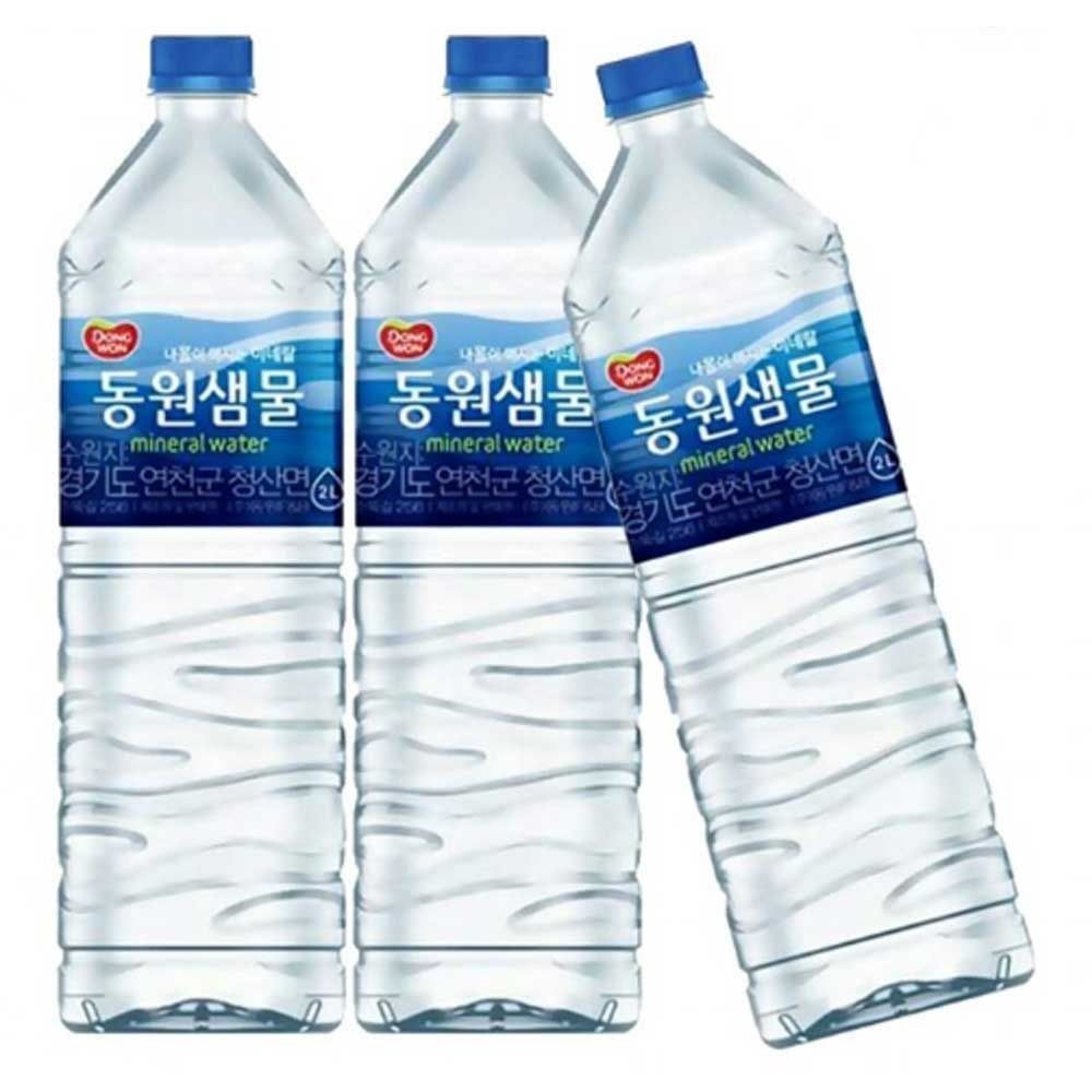 동원에프앤비 사무실용 2L 미네랄워터 심층수 6개 동원샘물 암반수 생수 모두팜