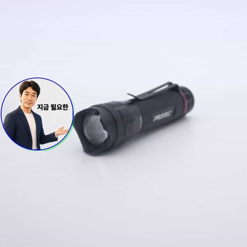 쌍문상회 협력사 지금 필요한 등산 LED손전등 에이텍프로130 1p 후레쉬 라이트 손전등 캠핑