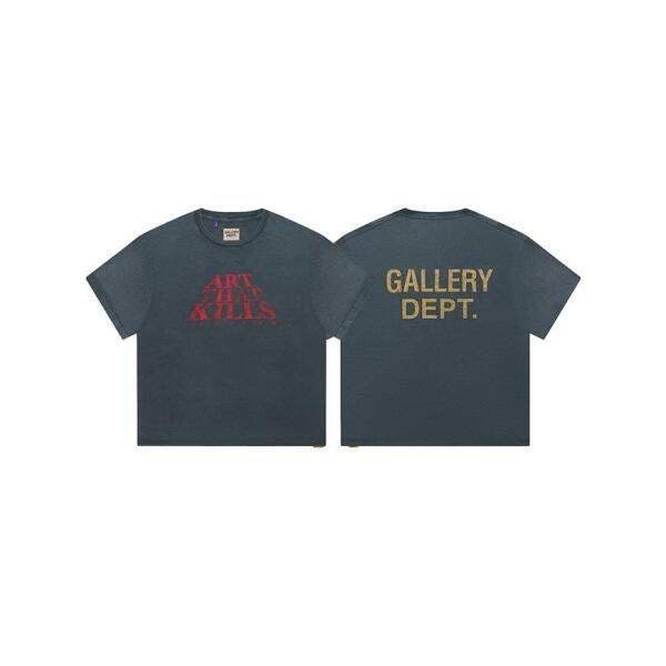 GALLERY DEPT. [갤러리 디파트먼트] FW25 남성 더 포스 로고 티셔츠 TFL-10292 LVBK