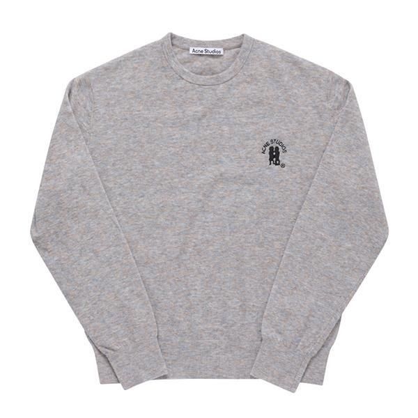 아크네스튜디오 아크네 스튜디오 [아크네스튜디오] [ ACNE STUDIOS] B60293 LIGHT GREY BROWN MELANGE 남성 니트