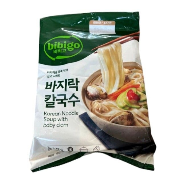 비비고 바지락칼국수 642g 4개 총 8인분