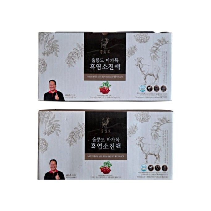 홍성호 울릉도 마가목 흑염소진액 70ml 30포 2세트 한방 농축액 액기스