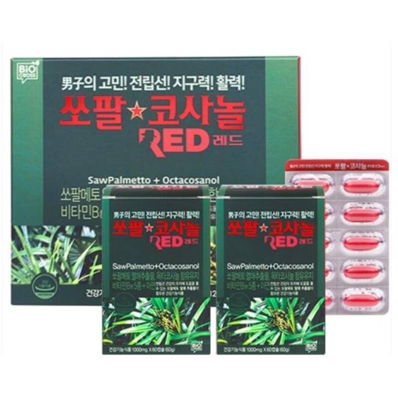 쏘팔코사놀 쏘팔 코사놀 RED 레드 4개월 120캡슐 남편선물 부모님선물 보충제 남성건강 기능성