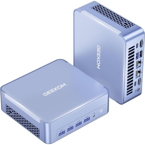 [해외] GEEKOM AX8 Max 미니 PC AMD Ryzen 7 8745HS 프로세서 32GB DDR5 RAM 1TB NVMe SSD Radeon 780M 그래픽 카드 Windows 11 Pro USB 4.0 포트 2개 DP