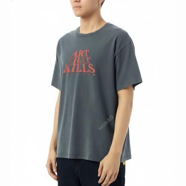 GALLERY DEPT. [갤러리 디파트먼트] 25FW 더 포스 로고 티셔츠 (TFL-10292 LIGHT VINTAGE BLACK)