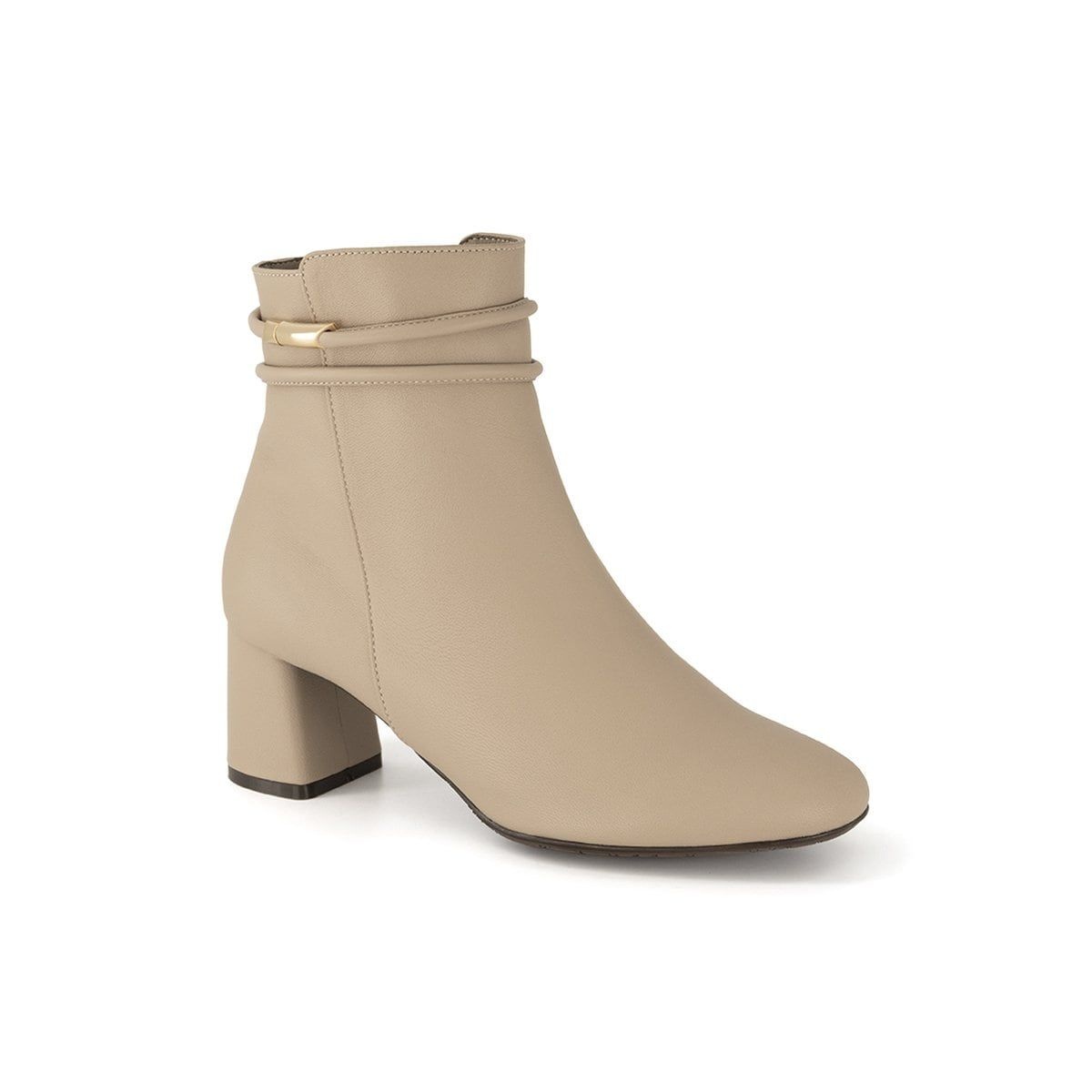 <매장정품> DAKS 닥스 여성 굽6CM 버클 띠장식 컴포트 앵클부츠 DLB404LS31(연베이지) DLB404LS31 1850804
