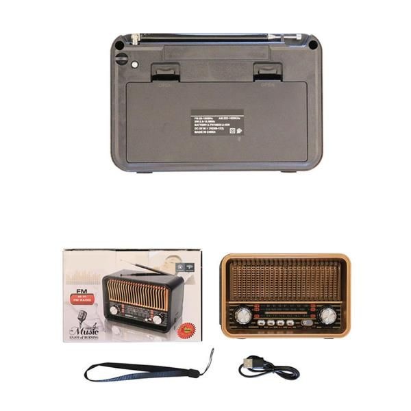 레트로 무선 라디오 휴대용 M/FM/SW USB 충전식 배터리,