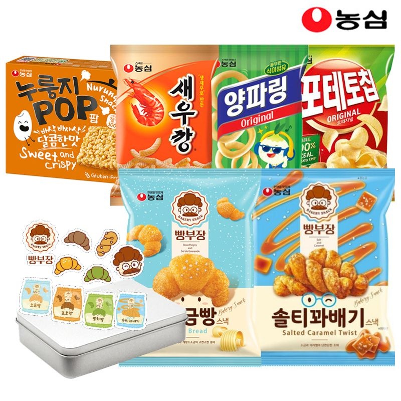 [롯데온] 빵부장 솔티꽈베기빵 8개+소금빵8개+틴케이스 굿즈 증정