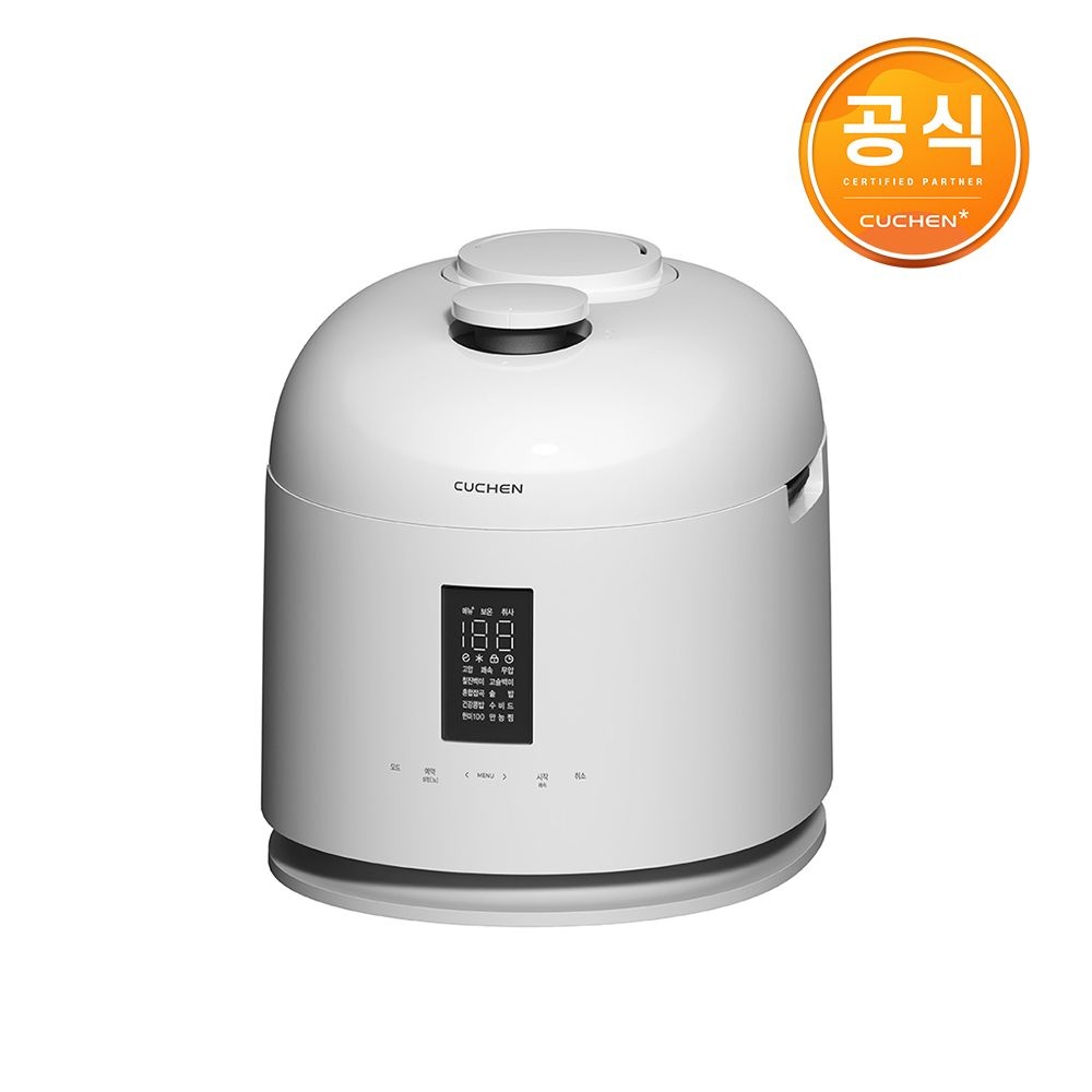 쿠첸 온라인공식 NEW 123 듀얼프레셔 IH 전기압력밥솥 10인용 (글로시 퓨어 화이트) CRT-VXPD1081KEPW
