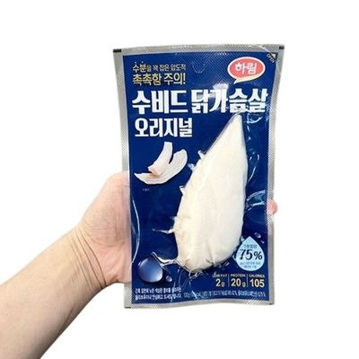 하림 수비드 닭가슴살 오리지널 100g 아이스박스포장