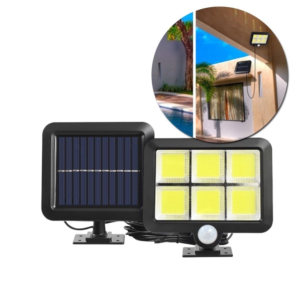 GS(oem) 태양광 자동충전 외부등 벽등 6LED 리모컨포함 N2701