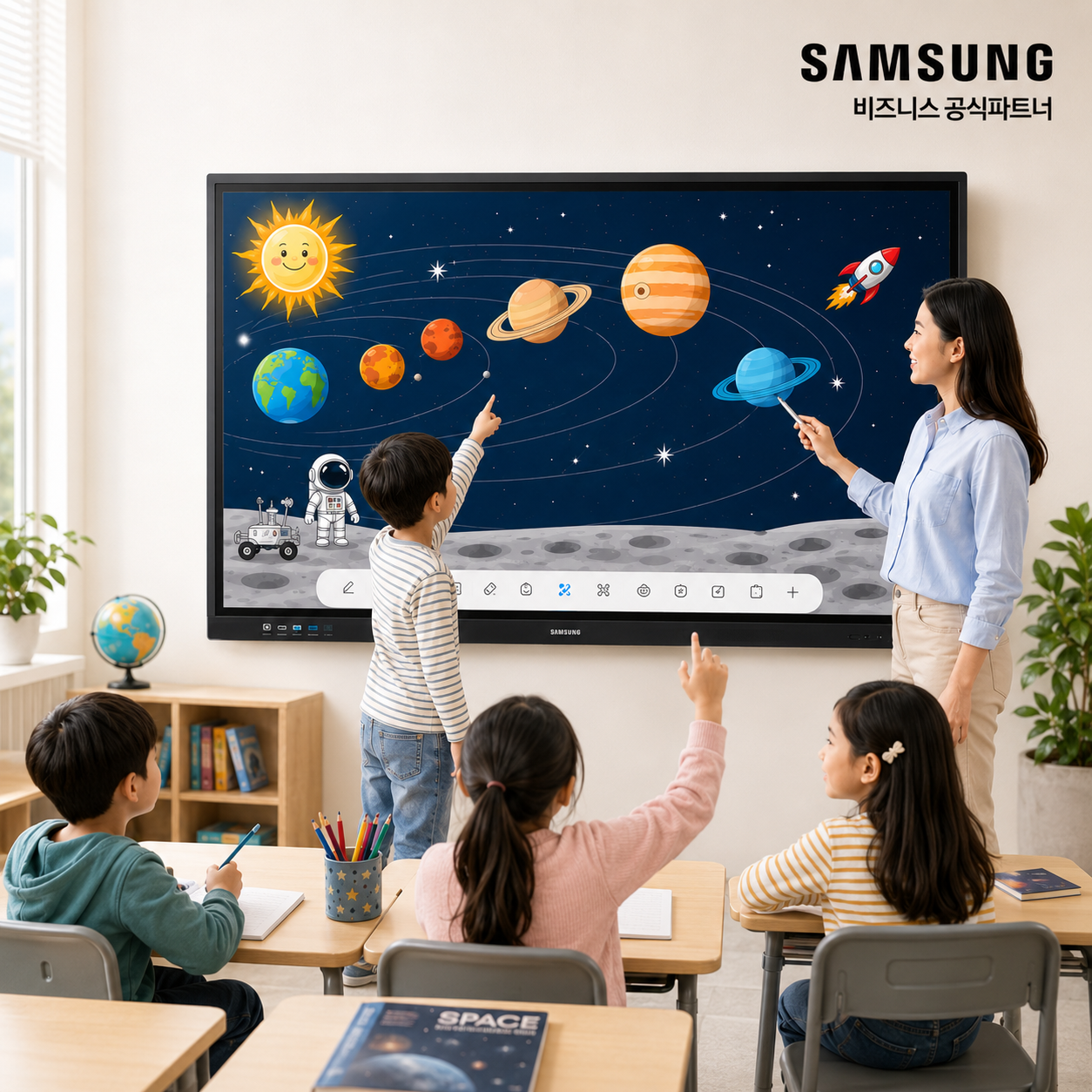 [사업자전용] 삼성 안드로이드 전자칠판 163.9cm(65인치) LH65WAFWLGCXKR